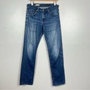 Adriano Goldschmied women’s The Matchbox Slim Straight distressed jeans, 30.